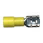 Vinyl Insulated Terminal Quick Disconnect | Wire Size: 12–10 AWG | Stud Size: 0.250 × 0.032 | Color: Yellow