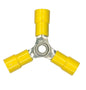 Vinyl Insulated 3-Way Terminal Connectors | Color: Yellow