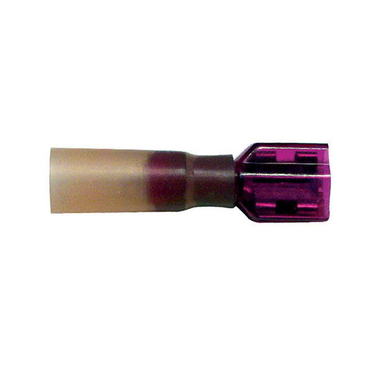 Heat Shrink Fully Insulated Terminal Quick Disconnect | Wire Size: 22–18 AWG | Stud Size: 0.250 × 0.032 | Color: Lt. Purple