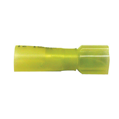 Heat Shrink Fully Insulated Terminal Quick Disconnect | Wire Size: 12–10 AWG | Stud Size: 0.250 × 0.032 | Color: Lt. Yellow