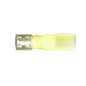 Heat Shrink Fully Insulated Terminal Quick Disconnect | Wire Size: 12–10 AWG | Stud Size: 0.250 × 0.032 | Color: Lt. Yellow