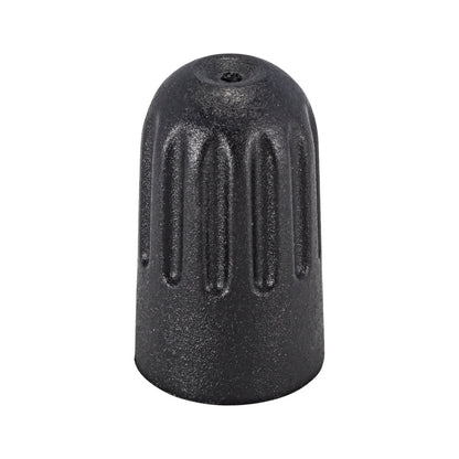 Black DY-158 TPMS valve caps for Schrader 20008, box of 50