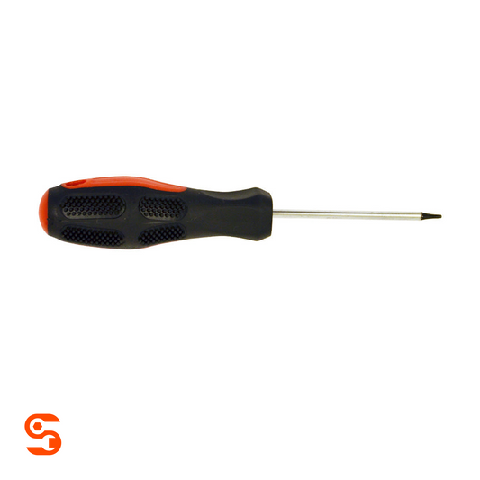 TPMS T6 screwdriver with black and red rubber handle and slim metal shaft