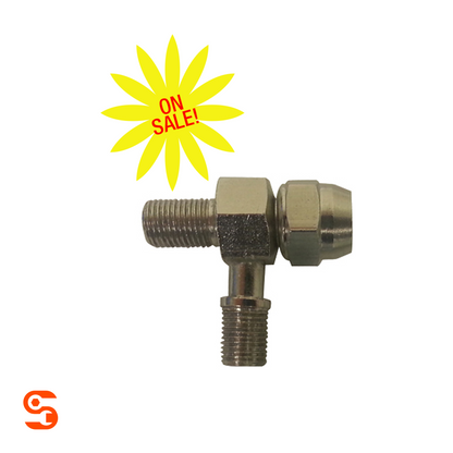 Metal valve core tube deflator tool with threaded ends and side stem