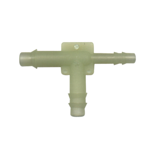 Tee Vacuum Connectors | Tube IDs: A: 3/16", B: 1/8", C: 3/16" | Qty: Box of 10