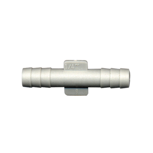 Hose Splice Vacuum Connectors | Tube IDs: A: 1/4", B: 1/4" | Qty: Box of 10