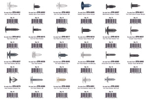 Auto Body Domestic Retainer Clips Assortment Kit (230 Total Pieces)