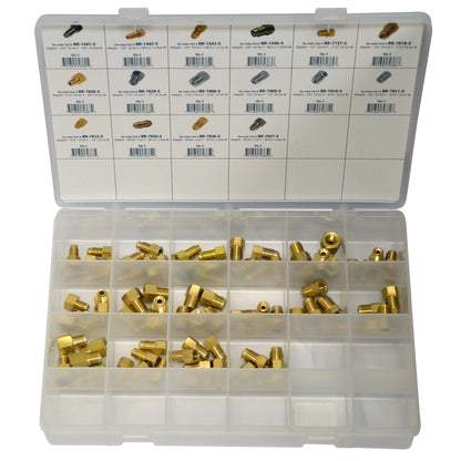 Master Cylinder Brake Line Adapter Assortment | Total Part Numbers: 16 | Total Pieces: 80