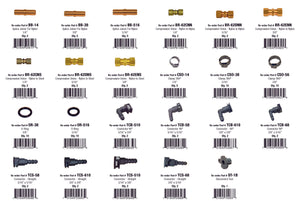 Fuel Line Repair Parts Assortment (86 Total Pieces)