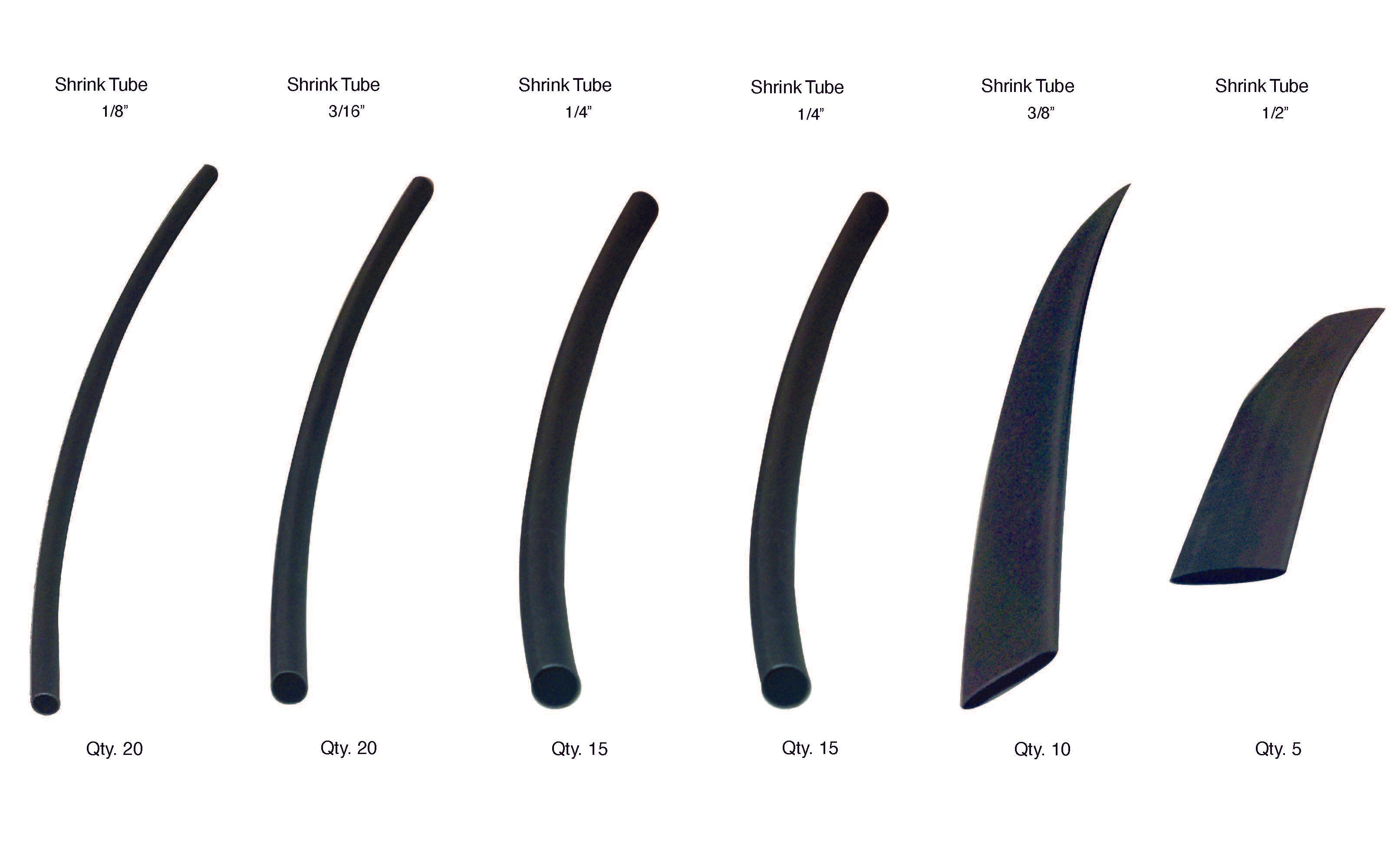 Shrink Tubing Assortment (85 Total Pieces)