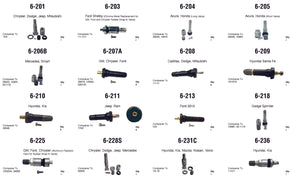OEM TPMS Valve Stem Assortment (52 Total Pieces)