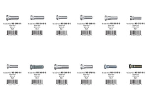 Wheel Stud Assortment (60 Total Pieces)