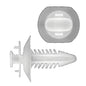 Black Nylon Door Trim Panel Shield Retainer Clips | Fits Hole Size: 1/4" | Head Diam: 3/4" | Stem Size: 3/4" | GM 1983-on | OEM# 20421800