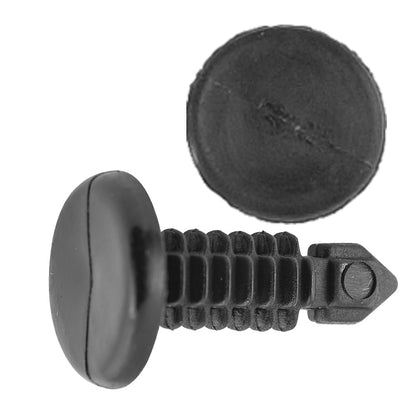 Black Nylon Weatherstrip Shield Retainer Clips | GM / Ford | OEM# 20413107, 205016383, F388246S