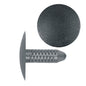 Black Nylon Trim Panel Shield Retainer Clips | Fits Hole Size: 9/32" | Head Diam: 25mm | Stem Size: 20mm | Ford 1983-on / Slider Door & Lift Gate Chrysler Mini Vans 1987-on | OEM# N802734S