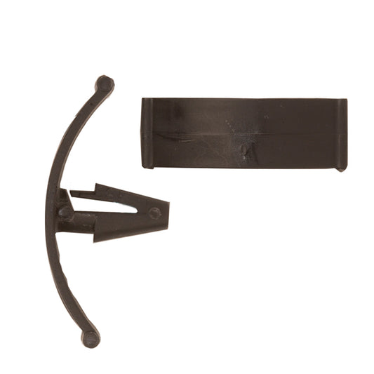 Black Nylon Hood Insulation Shield Retainer Clips | Fits Hole Size: 1/4" | Head Diam: 1/2" x 1-1/2" | Stem Size: 5/8" | Ford 1973-on / Chrysler 1972-on | OEM# 385330S, D30Z-16776A, 6003351