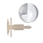 Natural Nylon Door Panel Trim Retainer Clips | Fits Hole Size: 1/4" | Head Diam: 15/16" | Stem Size: 15/16" | Ford 1976-on | OEM# 387496S