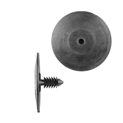 Black Nylon Hood Insulation Shield Retainer Clips | Fits Hole Size: 1/4" | Head Diam: 1-21/32" | Stem Size: 3/4" | GM 1980-on | OEM# 20064875