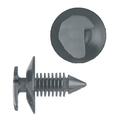 Natural Nylon Door Panel Trim Retainer Clips | Fits Hole Size: 1/4" | Head Diam: 3/4" | Stem Size: 1/2"