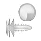 Natural Nylon Door Panel Trim Retainer Clips | Fits Hole Size: 1/4" | Head Diam: 3/4" | Stem Size: 3/4" | Camaro / Firebird 1989-on | OEM# 20374473, 12337920