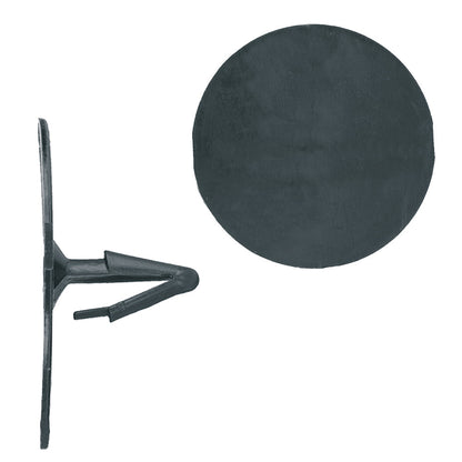 Black Nylon Hood Insulation Shield Retainer Clips | Fits Hole Size: 1/4" | Head Diam: 1-3/4" | Stem Size: 3/4" | Ford 1975-on | OEM# 388908S