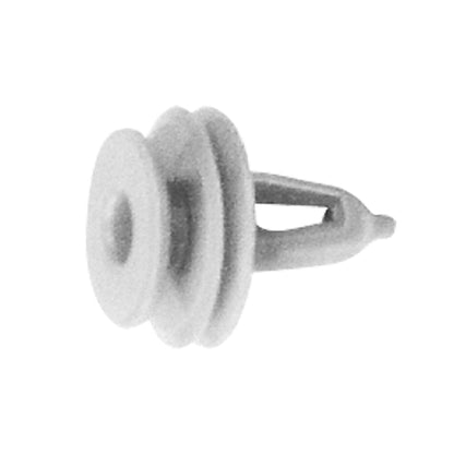 Black Nylon Trim Panel Shield Retainer Clips | Fits Hole Size: 1/2" | Head Diam: 23/32" | Stem Size: 1/4" | Chrysler Cirrus / Stratus 1995-on | OEM# 6503204