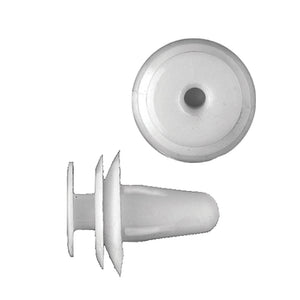 Nylon Door Panel Retainer Toyota Hole Size: 9mm Color: Natural Head Diam: 18mm Stem Size: 14mm