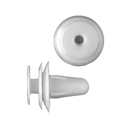 Natural Nylon Door Panel Trim Retainer Clips | Fits Hole Size: 9mm | Head Diam: 18mm | Stem Size: 14mm | Toyota | OEM# T67771-01010