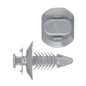 Black Nylon Trim Panel Retainer Clips | Fits Hole Size: 1/4" | Head Diam: 9/16"x11/16" | Stem Size: 3/4" | GM Truck 1976-on | OEM# 15545202, 15607165, 15612948