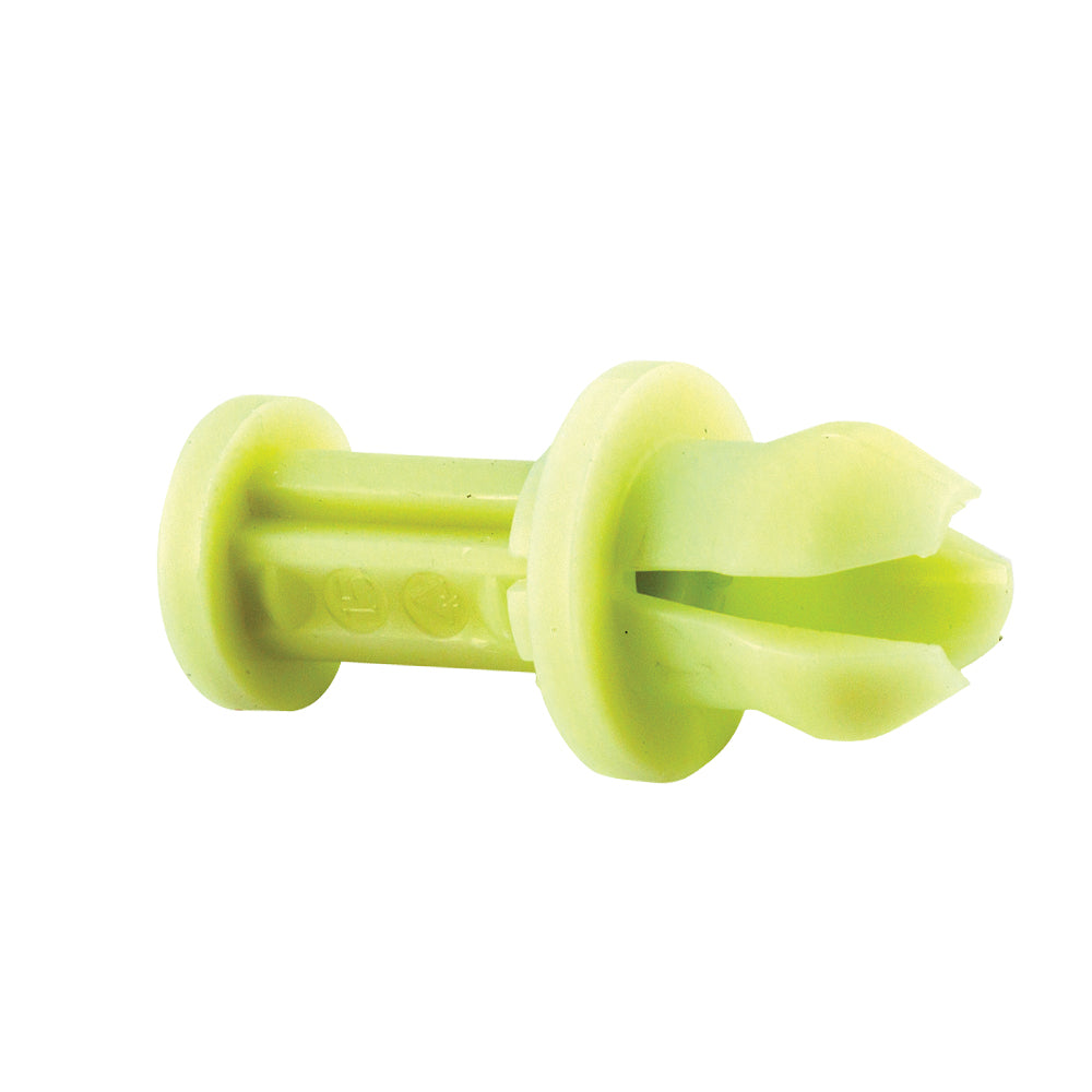 Nylon Push-Type Retainer Clips Front Bumper Cover Hole Size: 10mm Color: White Head Diam: 16mm Stem Size: 12mm