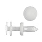 Black Nylon Push-Type Retainer Clips | Door Trim Panel | Fits Hole Size: 1/4" | Head Diam: 9/16" | Stem Length: 41/64" | GM Trucks 1995-on | OEM# 15960325