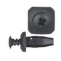 Black Nylon Push-Type Retainer Clips | Fascia / Trim & Grille | Fits Hole Size: 1/4" | Head Diam: 15/32" | Stem Length: 21/32" | Ford Aero / Escort / Lynx 1985-on | OEM# N803494S