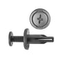 Black Nylon Push-Type Retainer Clips | Fits Hole Size: 8mm | Head Diam: 18mm | Stem Length: 21mm | Honda Accord 1990-on | OEM# 90505-SM4-003
