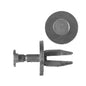 Black Nylon Push-Type Retainer Clips | Washer & Overflow Bottle | Fits Hole Size: 5/16" | Head Diam: 21/32" | Stem Length: 9/16" | GM 1981-on | OEM# 14019226