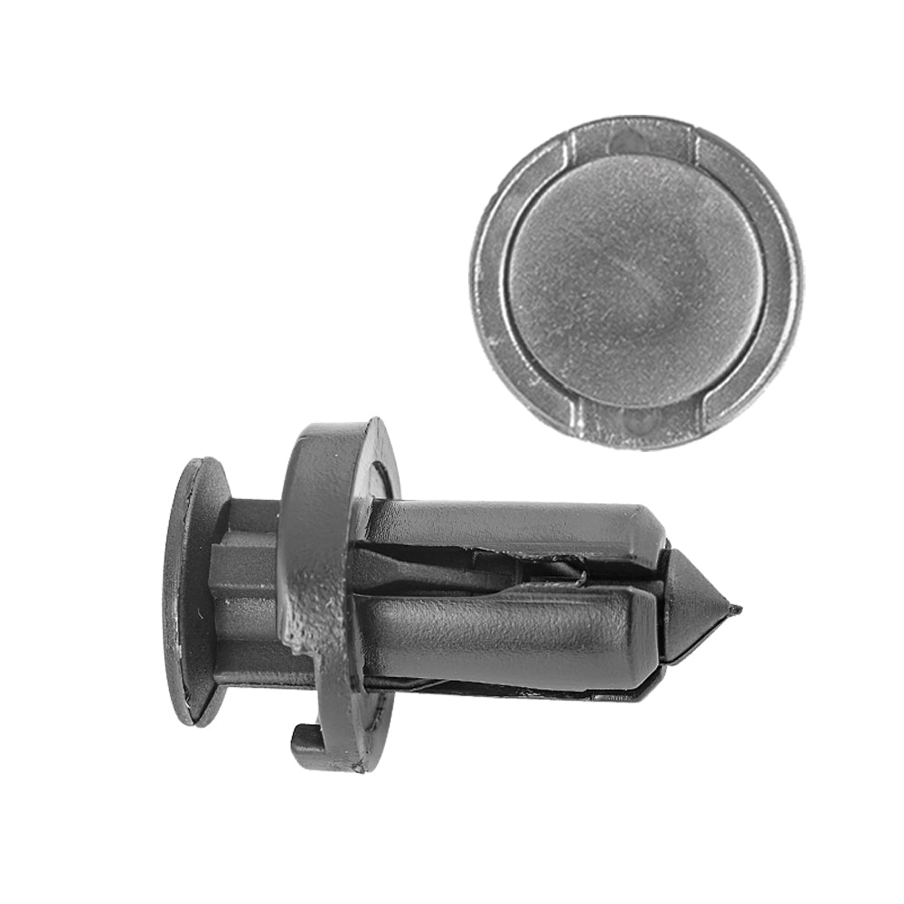 Nylon Push-Type Retainer Clips Nissan 240X & Maxima Hole Size: 7mm Color: Black Head Diam: 18mm Stem Size: 15mm