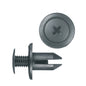 Black Nylon Push-Type Retainer Clips | Fits Hole Size: 7mm | Head Diam: 14mm | Stem Length: 11mm | Honda / Mazda / GM | OEM# 90657-SA6-0030, N304-13-356-A, 94198687