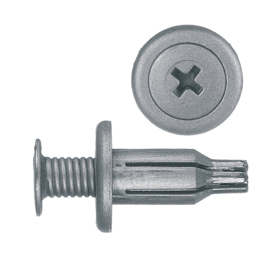 Black Nylon Push-Type Retainer Clips | Front & Rear Bumper | Fits Hole Size: 10mm | Head Diam: 20mm | Stem Length: 25mm | Honda 1990-on | OEM# 91502-SPO-003
