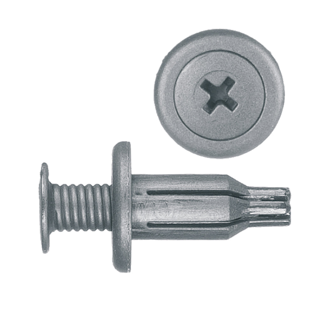 Nylon Push-Type Retainer Clips Front/Rear Bumper Honda 1990-on Hole Size: 10mm Color: Black Head Diam: 20mm Stem Size: 25mm