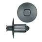 Black Nylon Push-Type Retainer Clips | Front & Rear Bumper | Fits Hole Size: 8mm | Head Diam: 20mm | Stem Length: 15mm | Nissan Maxima / Infiniti | OEM# 0153-06721