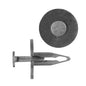 Black Nylon Push-Type Retainer Clips | Splash Shield / Seat Cushion & Tire | Fits Hole Size: 5/16" | Head Diam: 1" | Stem Length: 7/8" | GM / Ford 1984-on | OEM# 20570245, N804614S