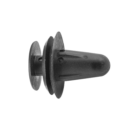 Black Nylon Door Trim Retainer | Fits Hole Size: 11/32" (9mm) | Head Diam: 13mm | Stem: 14mm Toyota / GM | OEM # GM: 95005064 Toyota: 57771-01010