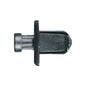 Black Nylon Push-type Retainer Cowl | Square Hole Size: 15/64" (6mm) | Head Diam: 13 mm | Stem: 12 mm | Flange Diam: 8 mm x 12 mm | Nissan / GM Grille | OEM #: GM 66814-01G00