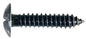 Black Slotted Truss Head License Plate Screw | Screw Size: #14 x 1-3/16" | Head: 9/16" | GM S&T Truck 98-on | OEM# 16502342