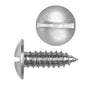 Bright Zinc Slotted Truss Head License Plate Screw | Screw Size: 1/4" (#14) x 3/4" | Head: 9/16"