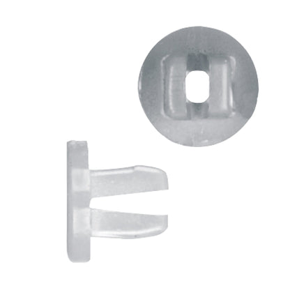 Standard White Nylon License Plate Nut | Screw Size: 1/4" or #14