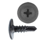 Black Phillips Oval Top Washer Head Trim Screw | Screw Size: 8 x 1/2" | OD Washer: 7/16" | Ford / GM | OEM# 381801-S2, 20423550