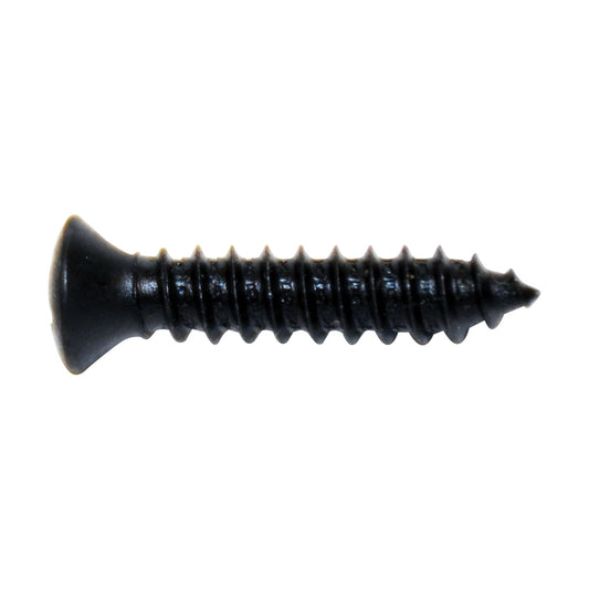Black Sheet Metal Phillips Oval Undersized Head Trim Screw | Head Size: #6