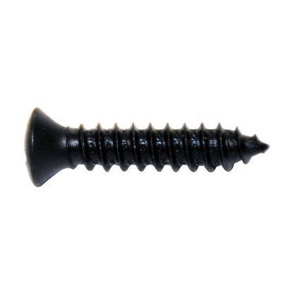 Black Sheet Metal Phillips Oval Undersized Head Trim Screw | Head Size: #6