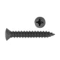 Black Sheet Metal Phillips Oval Undersized Head Trim Screw | Head Size: #6