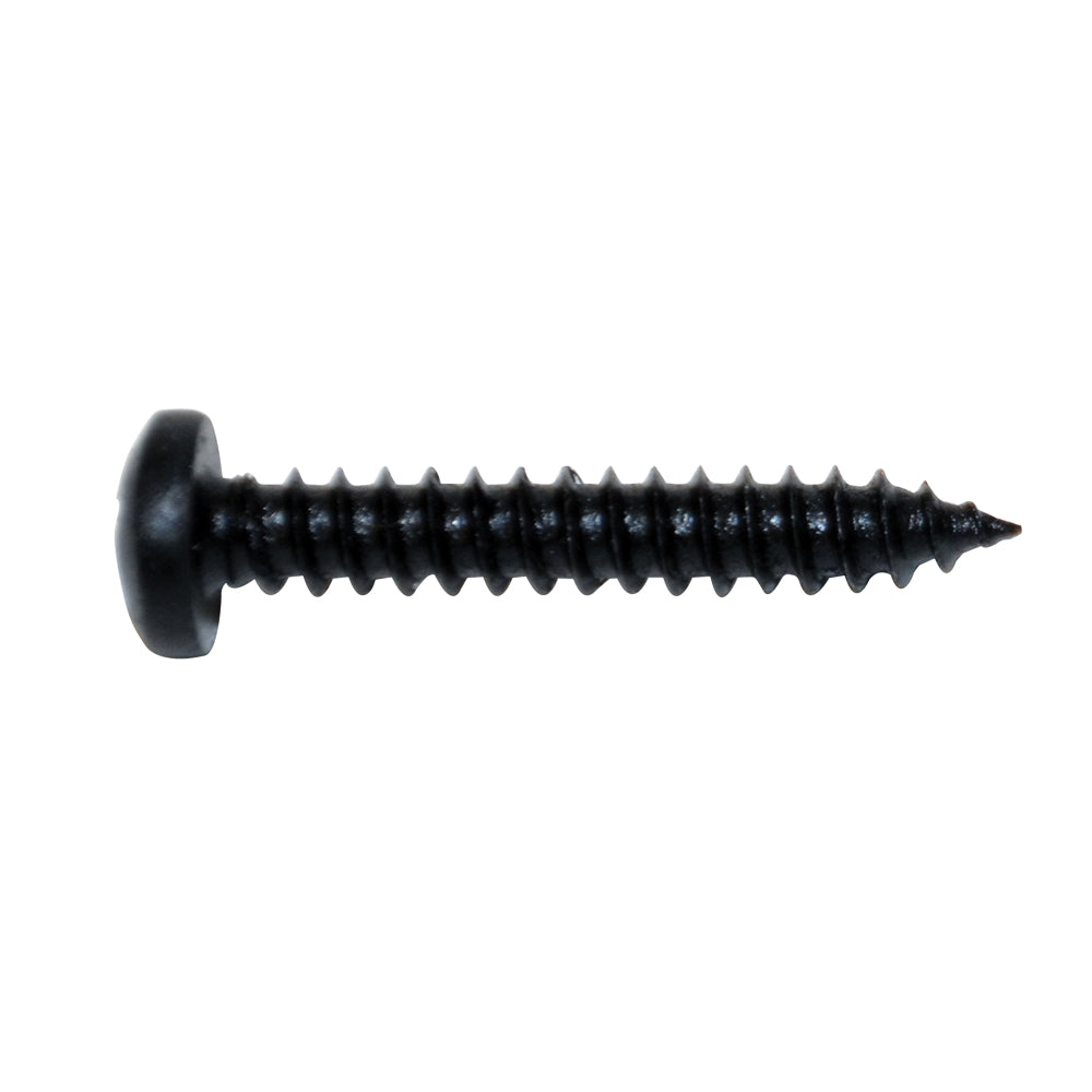 Sheet Metal Trim Screw Phillips Pan Head Color: Black Screw Size: 8 x 3/4”